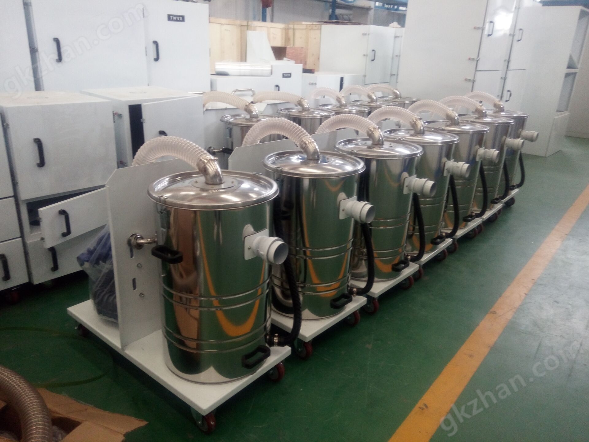 生产厂家工业移动式吸尘器 集尘机 固定式吸尘器 双桶吸尘器示例图16